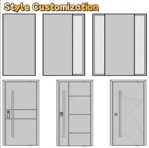 Luxury security door with enhanced durability and elegant craftsmanship for residential use