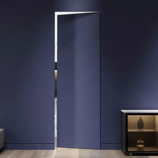 Modern Invisible Door – Flush White Hidden Design