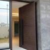 Top view of solid wood door frame for American style gate