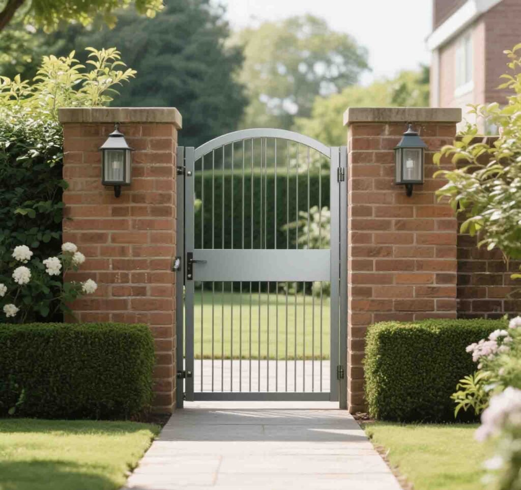 Professional installing a steel entry door
