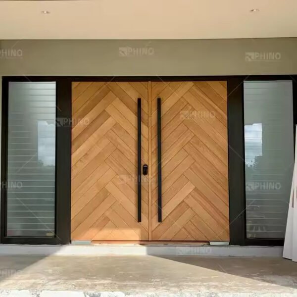 Sunlight passing through glass patio door from indoor perspective