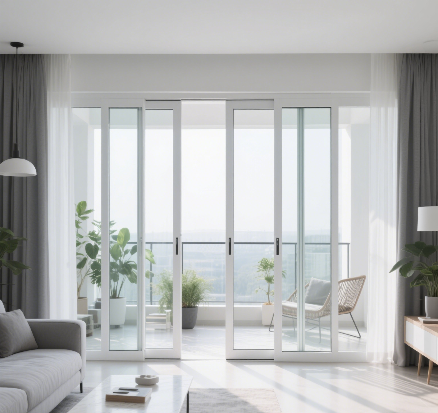 法式门效果图 (6) Bifold Patio Doors – Seamless Outdoor Transitions with Style