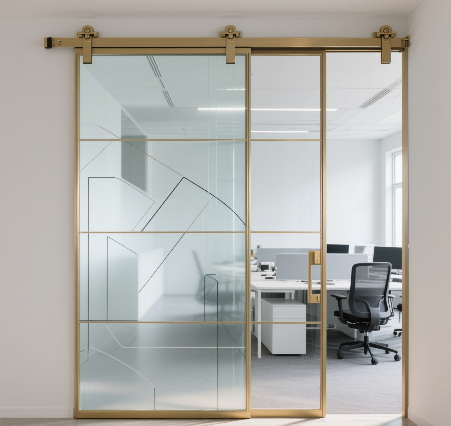 Bi-Folding Barn Door – Modern Sliding Folding Door from Foshan Factory