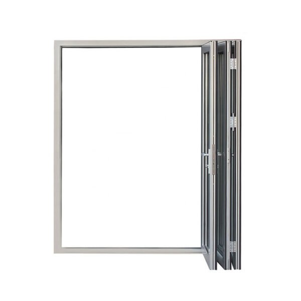 Modern Wooden Bifold Door – Space-Saving Folding Entry Solution - Image 2