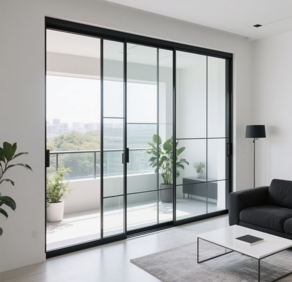 Aluminum sliding door frame made from magnesium alloy