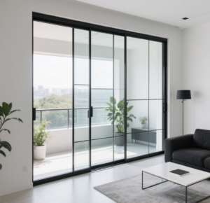 Aluminum sliding door frame made from magnesium alloy