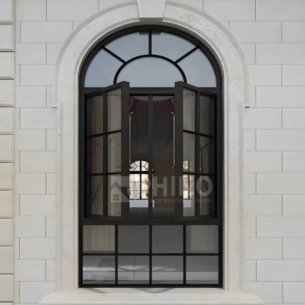 Hurricane‑Proof European Arch Window – Impact Laminated Glass & Tilt‑Turn Design - Image 6