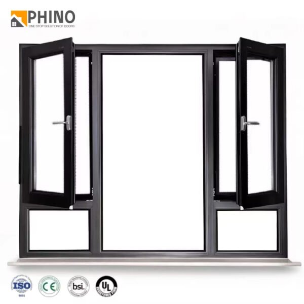 Custom residential window and door system front view