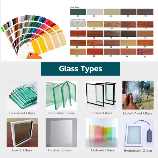 CE Certified Hurricane-Proof Arch French Window – Laminated Glass Impact Resistance & Tilt‑Turn Design - Image 5