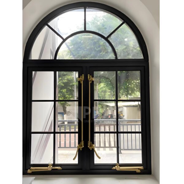 Hurricane‑Proof European Arch Window – Impact Laminated Glass & Tilt‑Turn Design - Image 4